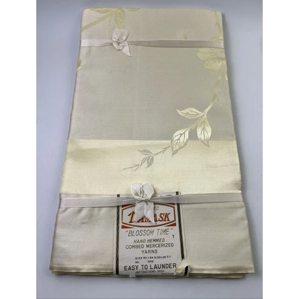 Vtg Bardwil Damask 'Blossom Time' 64